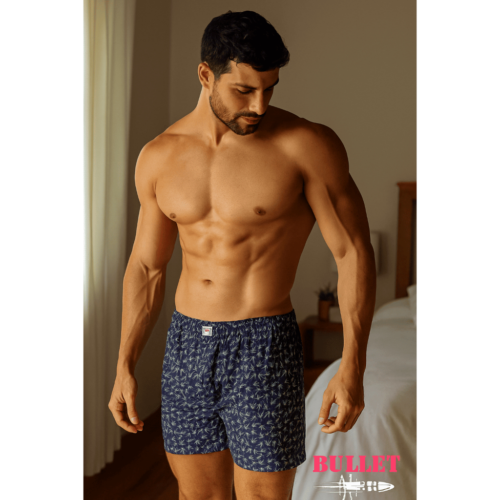 KIT 2 Cueca Samba Canção Masculina Confortável Estampada – Tamanhos P ao GG (Sortidas)