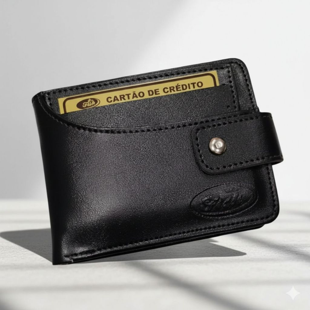 Carteira Masculina Slim Porta Cartões Removível Documentos CNH RG Dinheiro