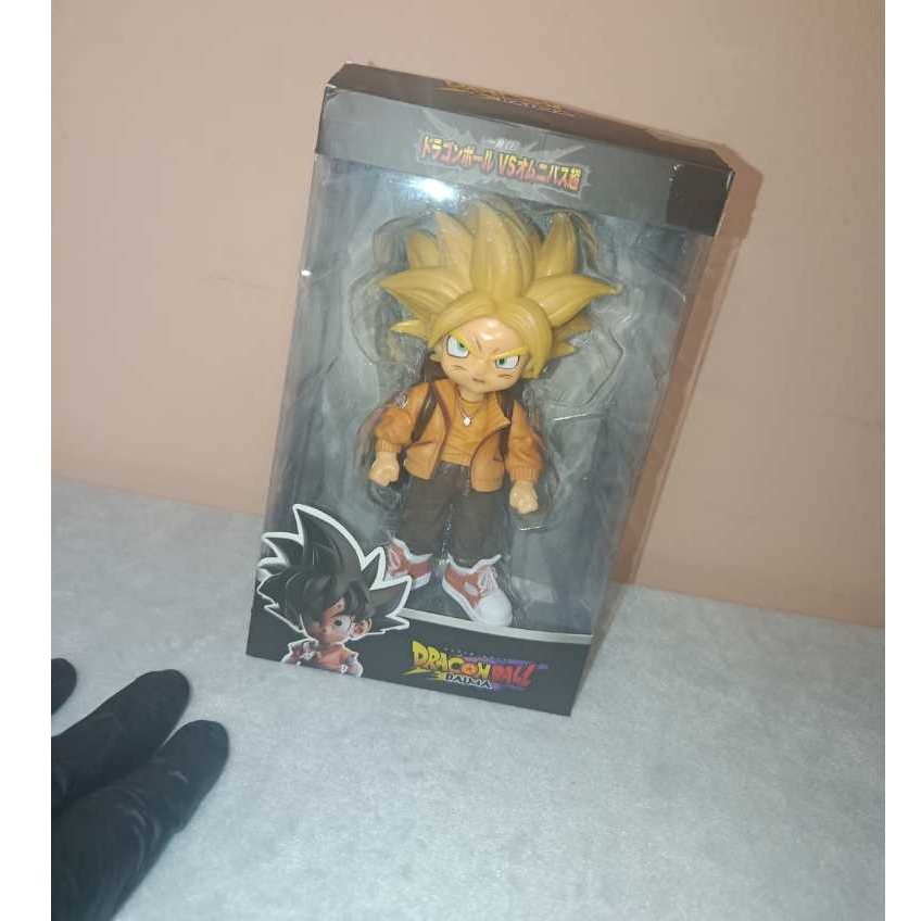 🟠 Boneco Goku Super Saiyajin Dragon Ball Z – 18cm com Box 🐉⚡