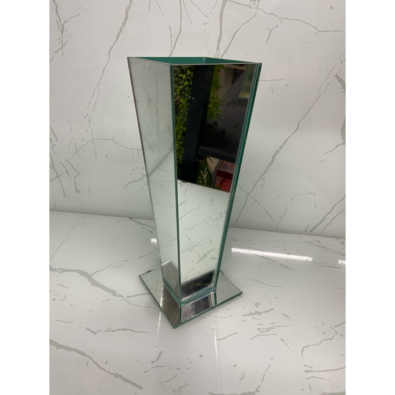 Vaso Cachepot Espelhado vidro Jarra Floreira 30 Cm