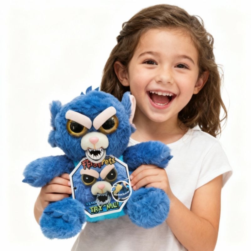 Feisty Pets Pelúcia STITCH Expressiva 25cm – Surpresa de Expressão + Mordida