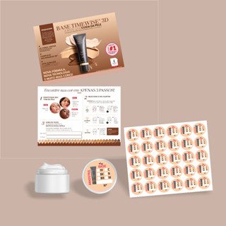 Kit Folheto de Apresentação + Cartela de Adesivos para Potes Amostras Produtos Mary Kay em Oferta na Shopee