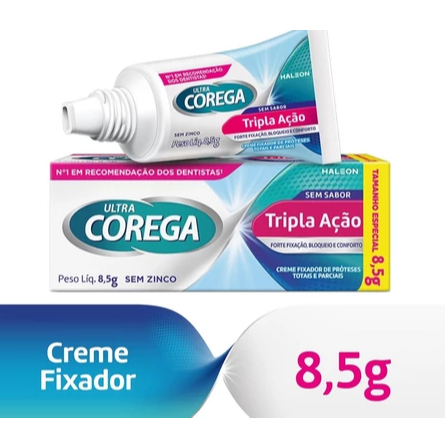 Fixador De Dentadura Corega Creme 8,5g (Original) em Oferta na Shopee