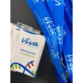 Crachá em PVC personalizado + Cordão Personalizado 20mm em Oferta na Shopee