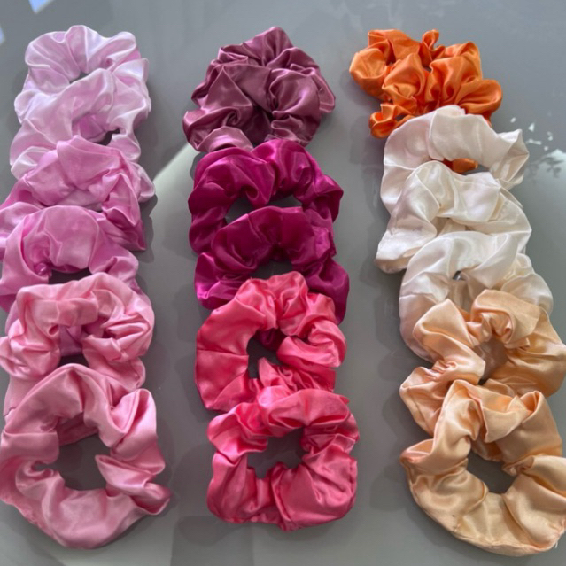 Laço anti frizz scrunchie cetim alta qualidade! rabicó xuxinha Xuxa cabelo laço tic tac elástico acessórios promoção
