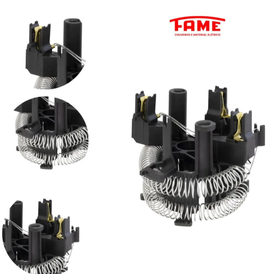 Resistencia Vida Longa Para Chuveiro Torneira 4 Temperaturas Fame 220v/6800w Original