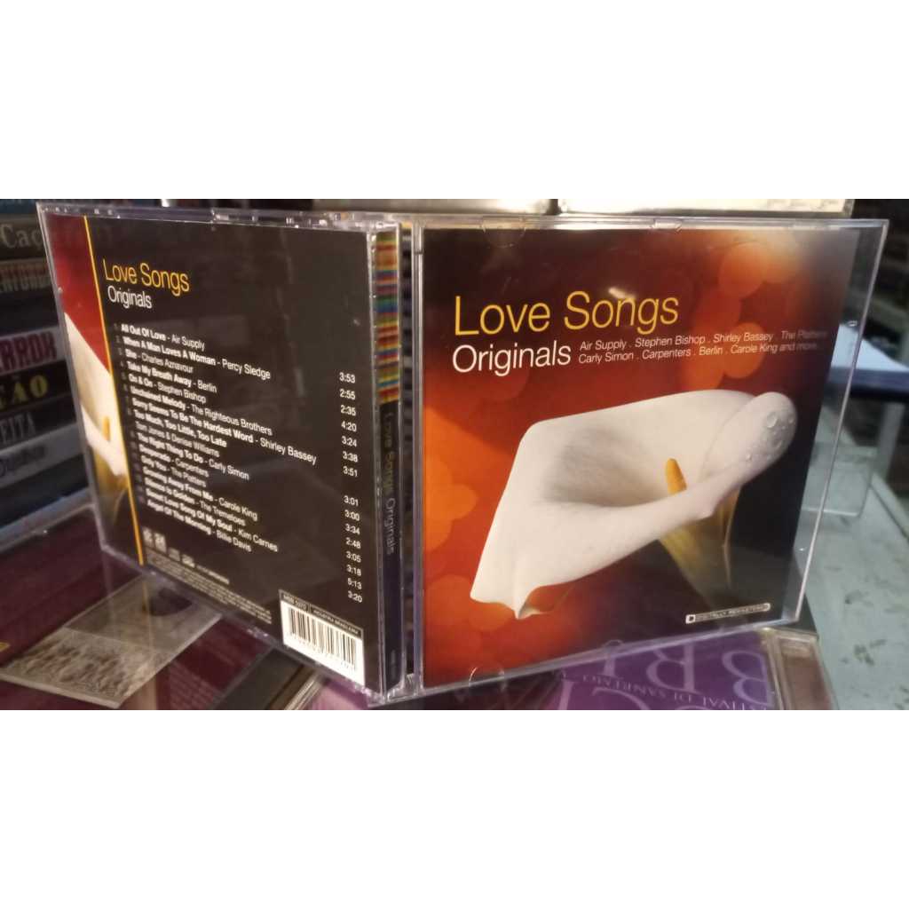 Cd Love Songs Originals - Music Brokers 2007-Impecavel - Air Supply carpenters berlin the plattes carole king shirley ba