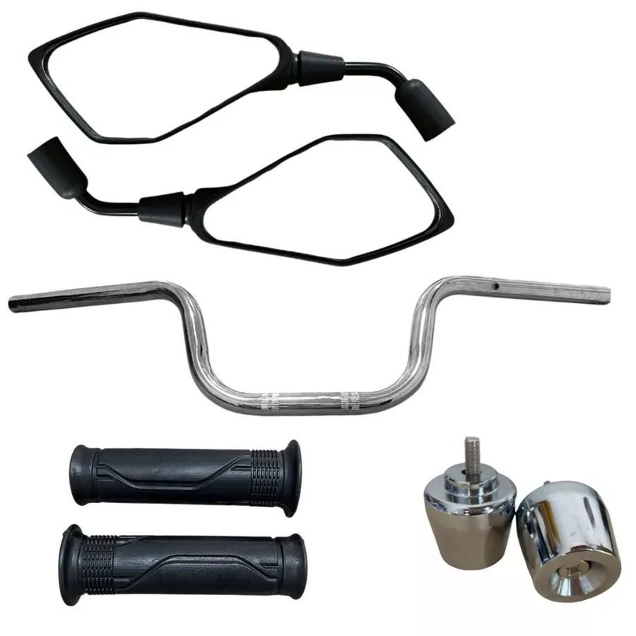 Retrovisor Z400 + Manopla Vazada + Pesinho Pcx + Guidão Cargo Cg Titan Fan 125/150/160 em Oferta na Shopee