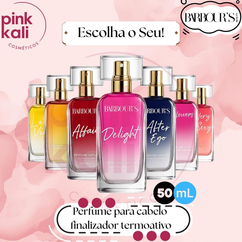 Escolha o seu: Perfume Para Cabelo 50ml Barbours Capilar finalizador termoativo em Oferta na Shopee