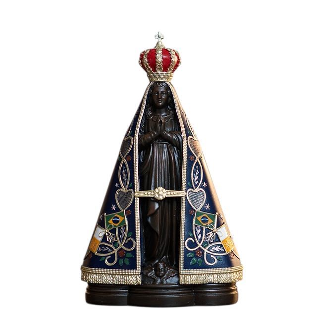 Imagem Nossa Senhora Aparecida Resina Tradicional Original