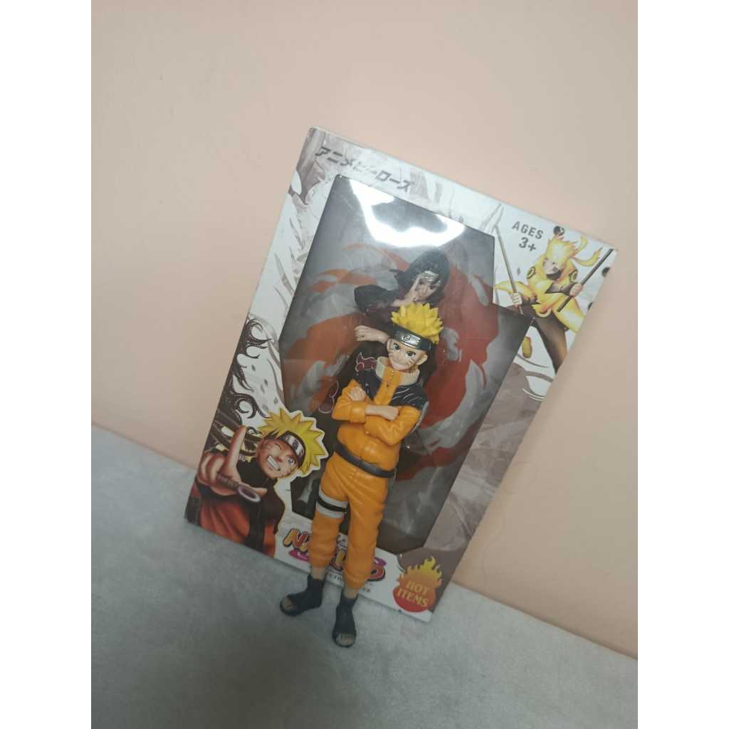 🌀 Boneco Naruto Uzumaki – 19cm com Box🍥🔥
