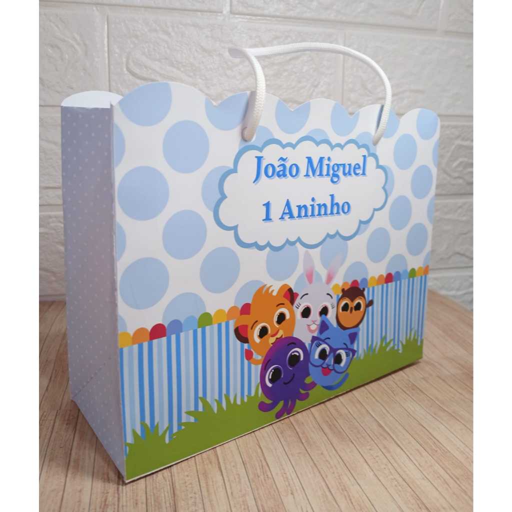 Sacolinha Personalizada Bolofofos  – Sacolinha Surpresa para Lembrancinha Festa Infantil