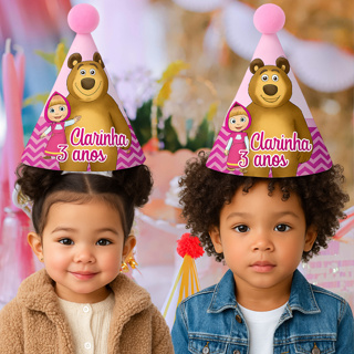 CHAPEUS PERSONALIZADOS QUALQUER TEMA COM ELÁSTICO, GALINHA PINTADINHA, SAFARI, CHÁ DE BEBÊ em Oferta na Shopee