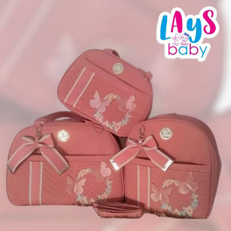 ✅⏩ KIT MATERNIDADE 🦋 BORBOLETA 🦋 3 PEÇAS 🦋 ⏩ ENVIO IMEDIATO ✅ KIT maternidade  BORDADO 3D 🦋 😍 LINDA E DELICADA 😍💕  🚚⏩⏩✅✅