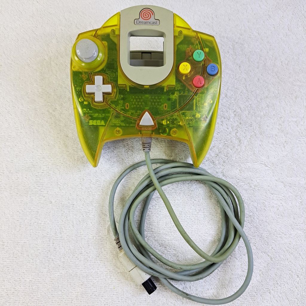 Controle Amarelo Sega Dreamcast Original. Edição Rara. Translúcido
