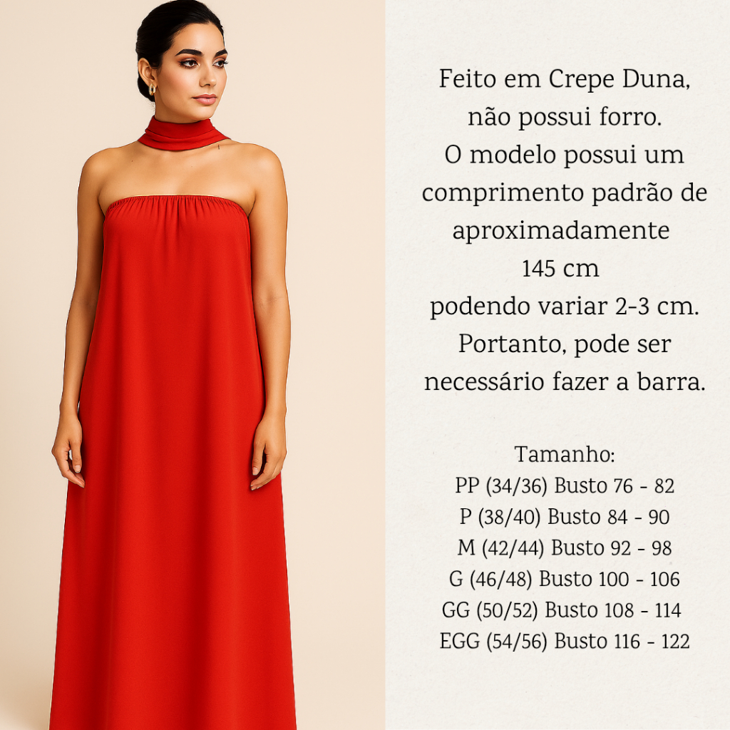 Vestido Tomara Que Caia Soltinho Longo Moda Festa e Casual Tendência 2025 em Oferta na Shopee