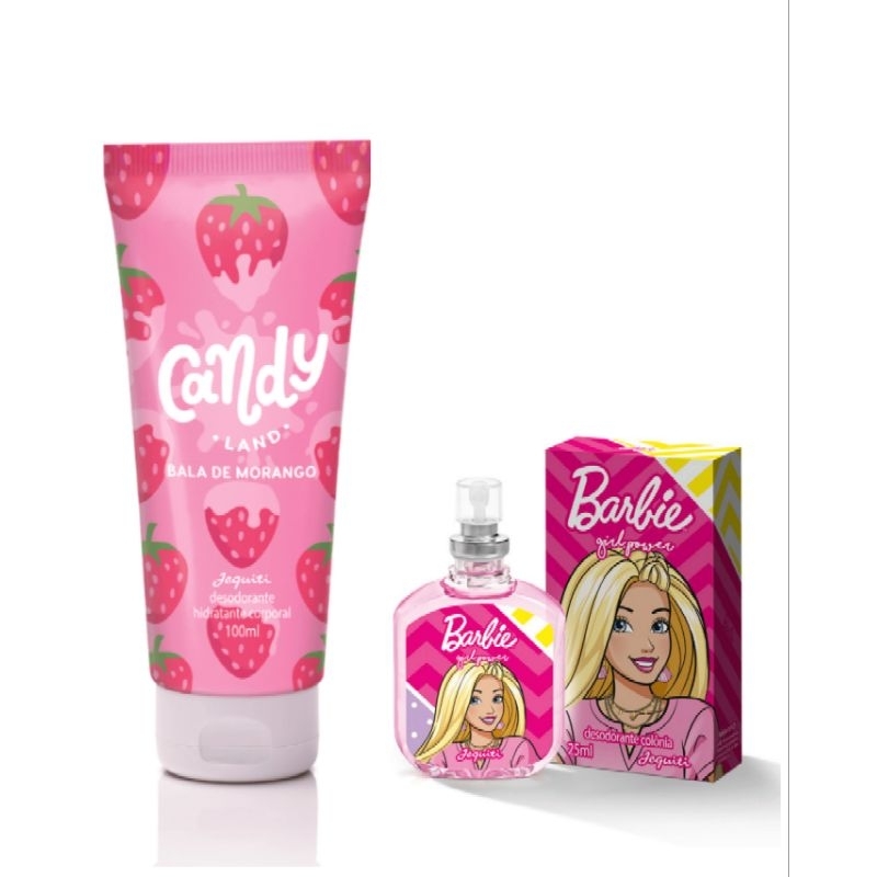 Combo Hidratante Candy Land 100ml e Colônia Barbie 25 ml