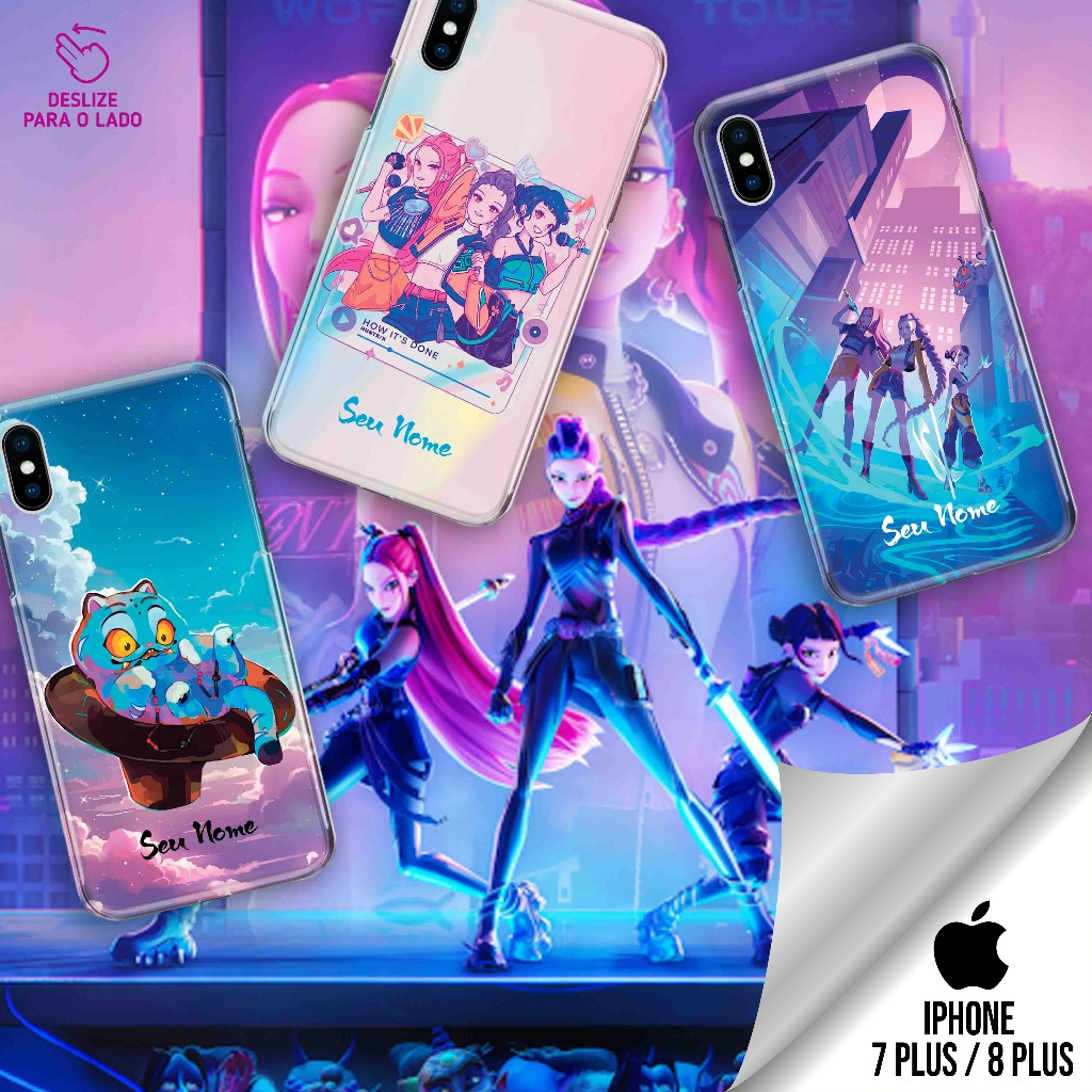 Capa Capinha Case Personalizada com Nome - iPhone 7 Plus / 8 Plus - Coleção Guerreiras do K- Pop em Oferta na Shopee