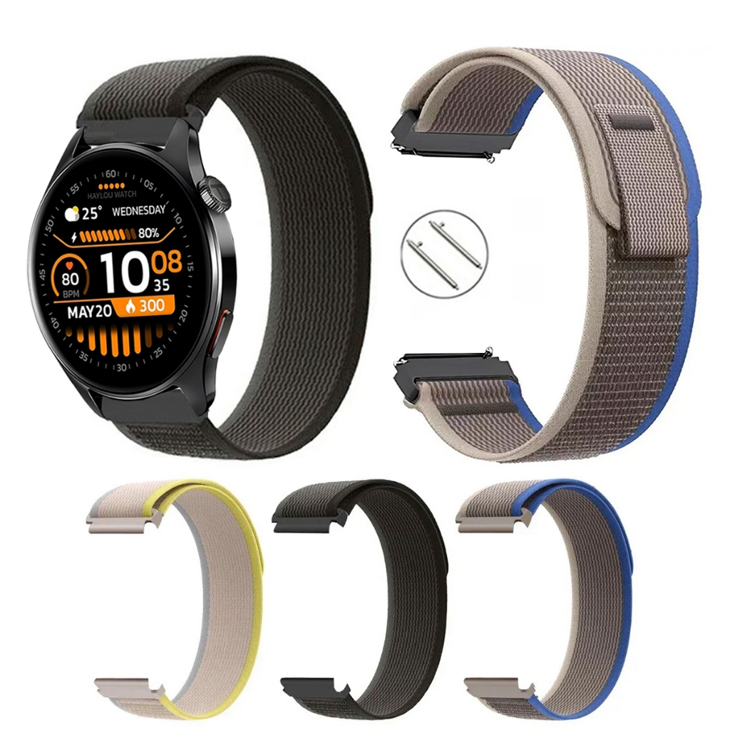 Pulseira 22mm Trail Loop de Nylon para Smartwatch Haylou Watch 4s de Engate Rapido