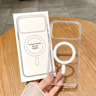 Capa Transparente Magsafe iPhone 17/17 Pro/17 Air/17 Pro Max Capinha Acrilico Carregador Sem Fio em Oferta na Shopee