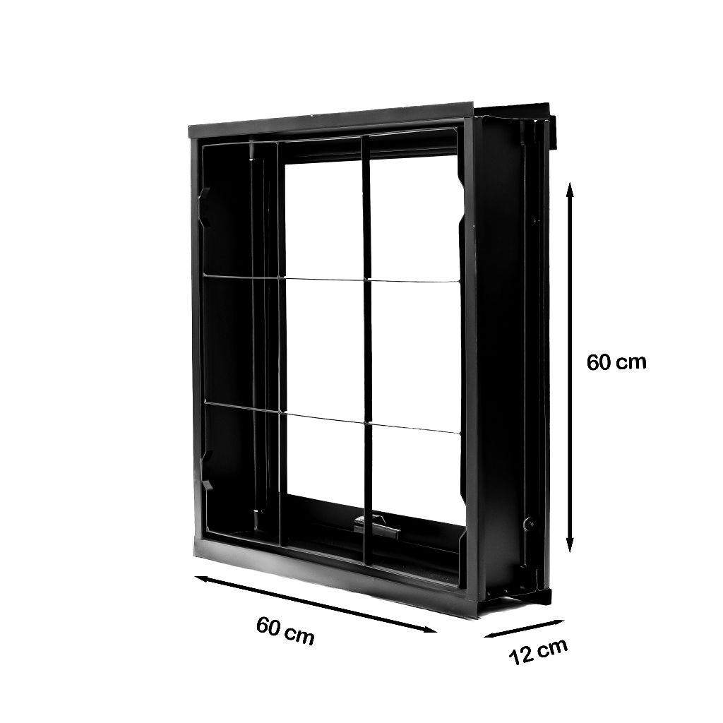 Janela Portinhola Vitro Janela Com Grade Basculante Fecho 60x60 Aço