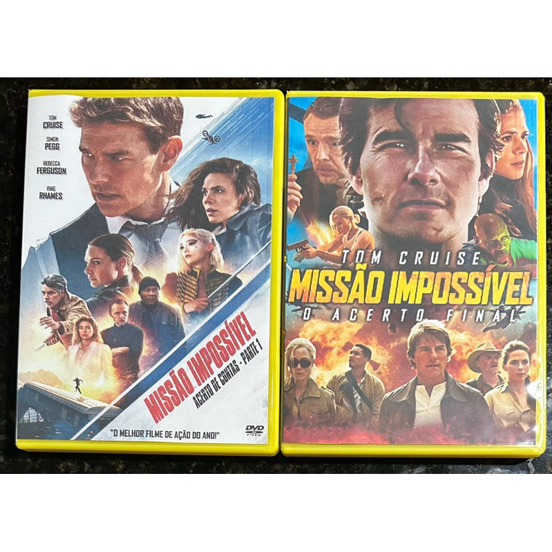 DVD - MISSÃO IMPOSSÍVEL: ACERTO DE CONTAS - PARTE 1 E FINAL (FILME 2023 e 2025)