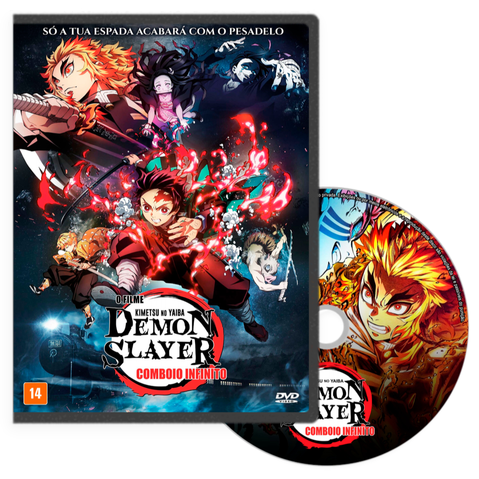DVD - Demon Slayer - Comboio Infinito - O Filme (2020) (Dublado e Legendado)