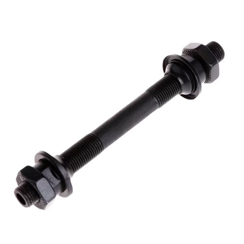 Eixo Dianteiro de Bicicleta Furado 3/8 108mm Bike Bicicleta Aço Reforçado