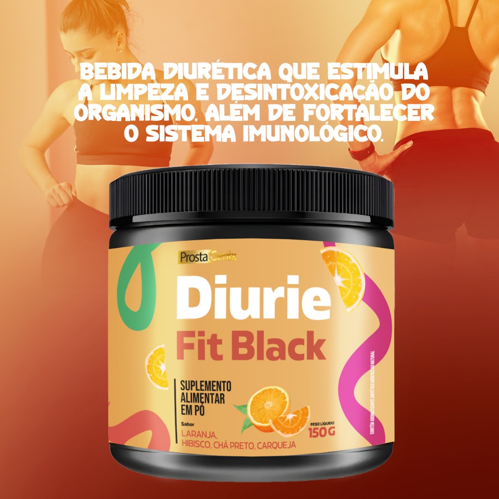 Diuriefit Black Original Em Pó Suplemento Alimentar Diurie