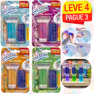 KIT C/04 ou 01 Adesivo Pastilha Gel Sanitário Perfumado Limpeza Profunda em Oferta na Shopee