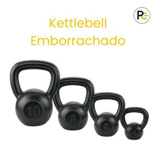 Kettlebell Emborrachado 4,6,8,10kg Academia Musculação Crossfit Treino Casa Peso Fisioterapia em Oferta na Shopee