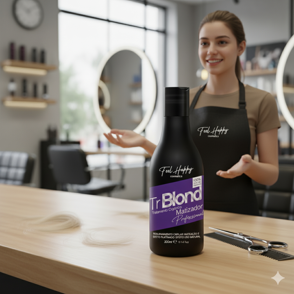 Escova Progressiva Orgânica Blond Loiro 300ml Feel Happy