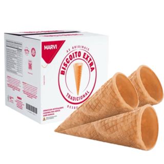 Casquinha Sorvete Biscoito Extra Cx C/300un 1,05KG - Marvi em Oferta na Shopee