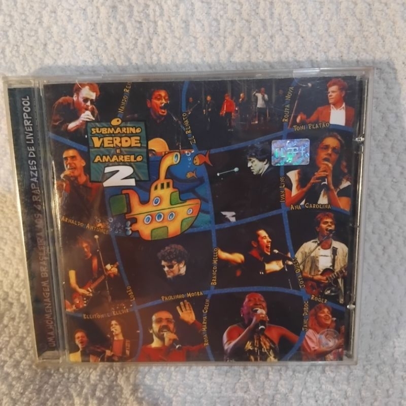 CD - ROCK - SUBMARINO AMARELO 2 - MÚSICAS DOS BEATLES EM INGLÊS GRAVADAS POR ARTISTAS BRASILEIROS. TESTADO OK.