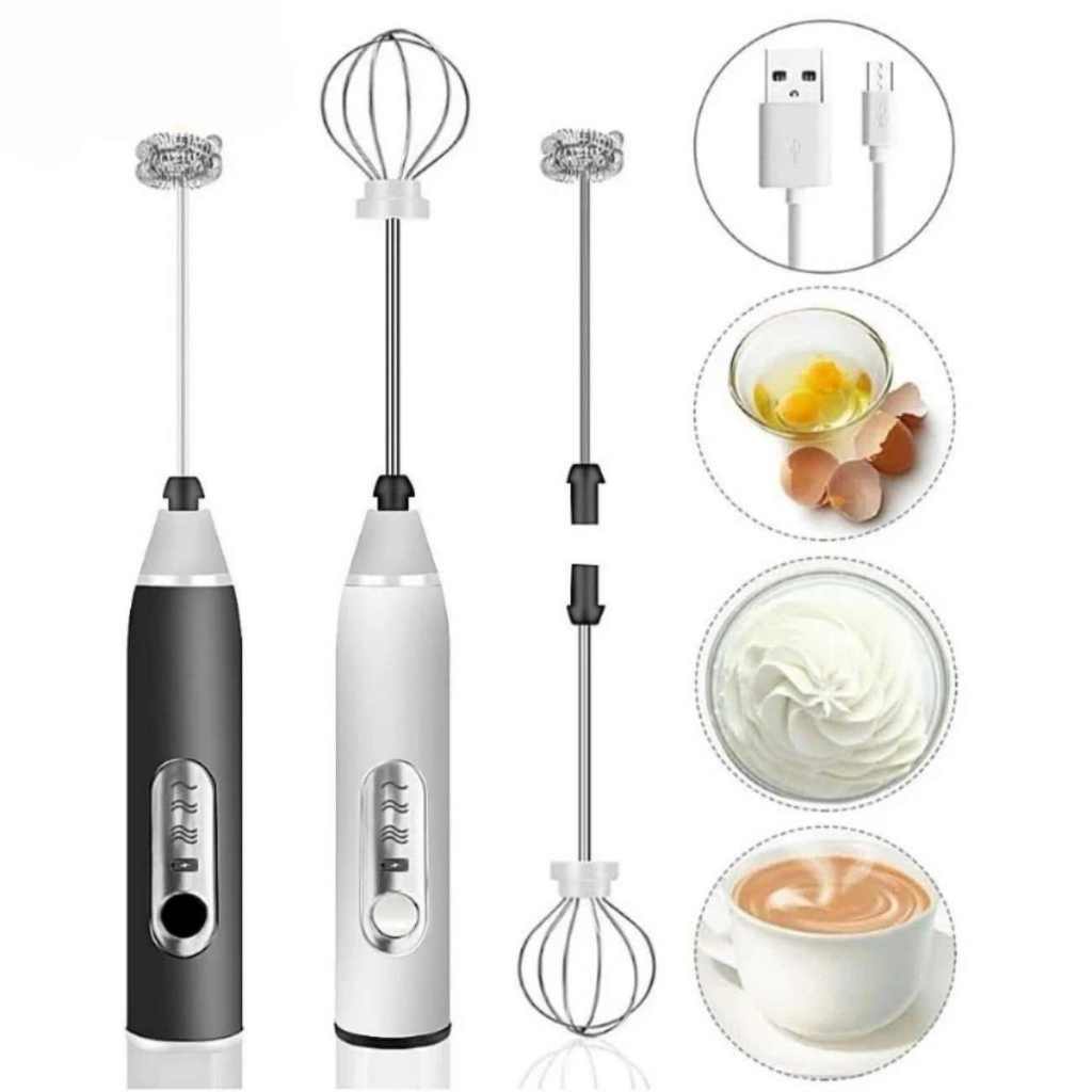 Mini Batedor Misturador Mixer Elétrico para Bebidas