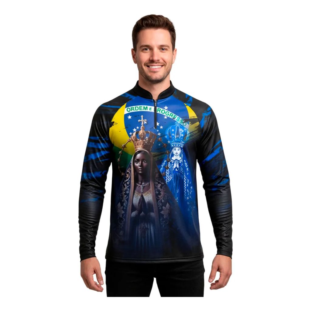 Camisa Camiseta De Agro Nossa Senhora Proteção Uv50+ 50 em Oferta na Shopee