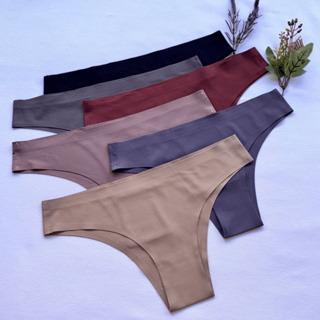 Kit Calcinhas Canelada Corte a Laser Sem Costura Conforto Poliamida Lingerie Importada Tanga em Oferta na Shopee