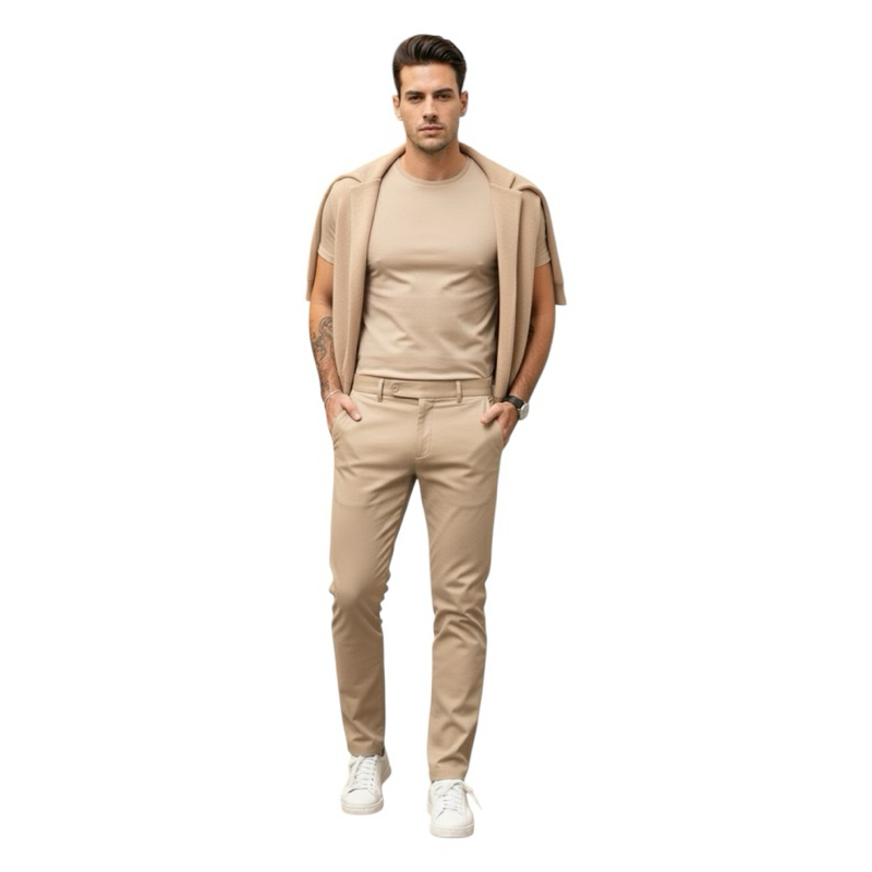 Calça Masculina Alfaiataria Corte Reto Super Estilosa