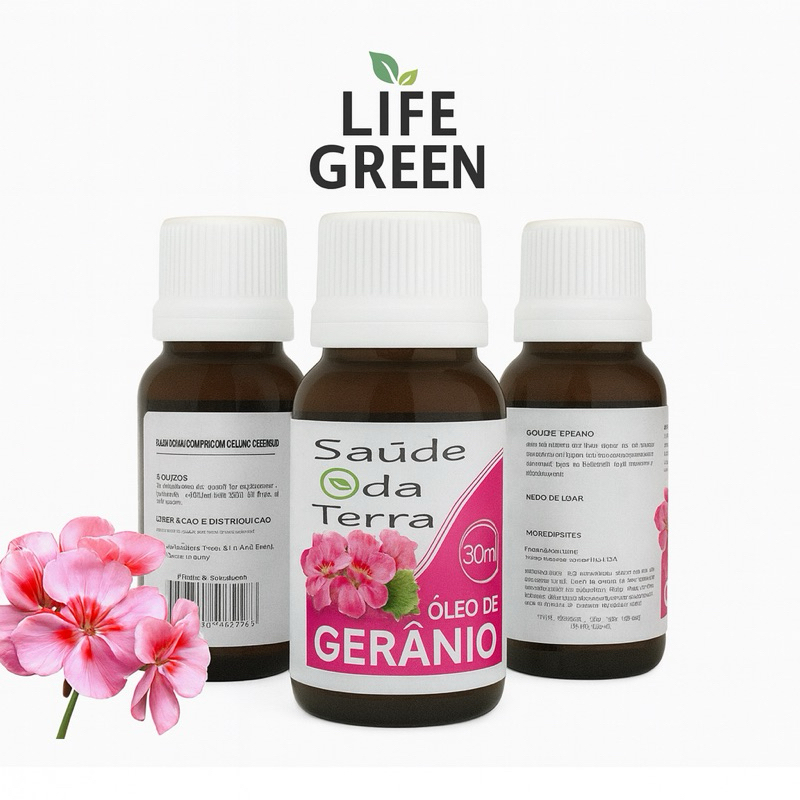 Óleo de Gerânio 30ml: Equilíbrio Emocional, Hidratação e Cuidado com a Pele