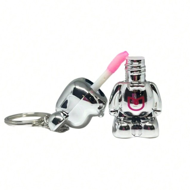 LIP OIL METALIC BEAR COM CHAVEIRO MIA MAKE