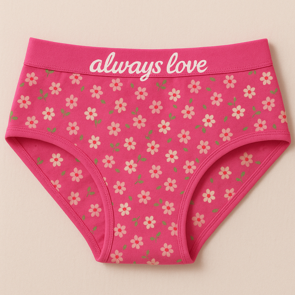 kit 10 calcinha juvenil infantil algodão com elástico exposto em Oferta na Shopee