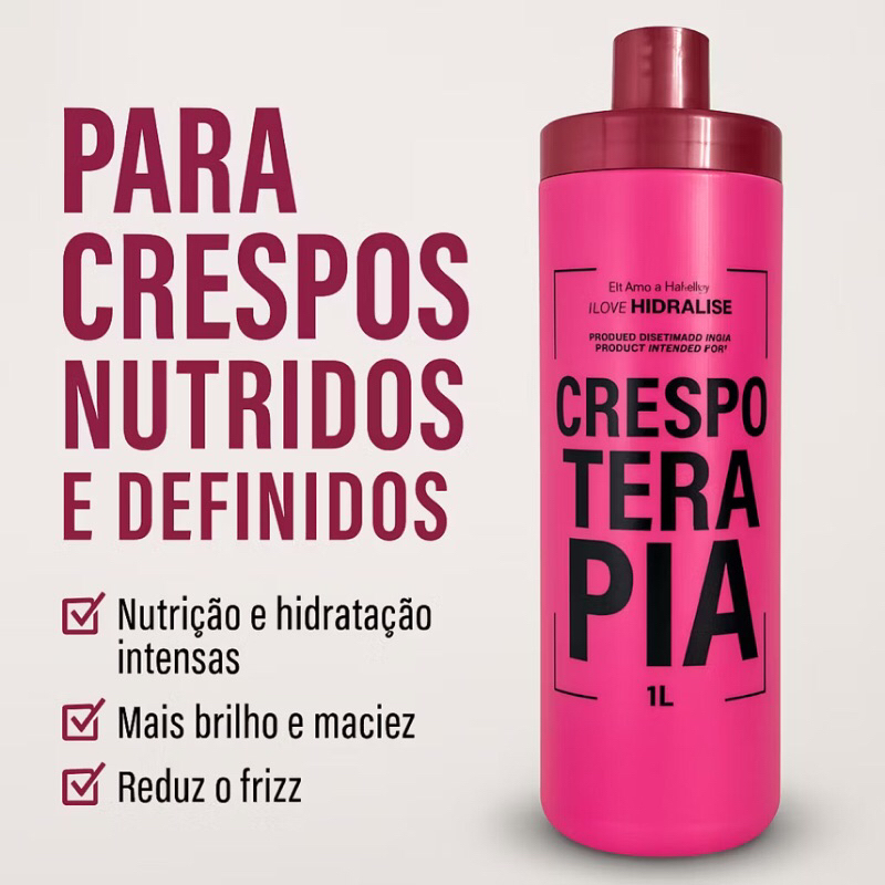 Máscara 2x1 creme de pentear ativador de cachos / nutre e define / cabelos rebeldes / crespos/ Crespoterapia 1L