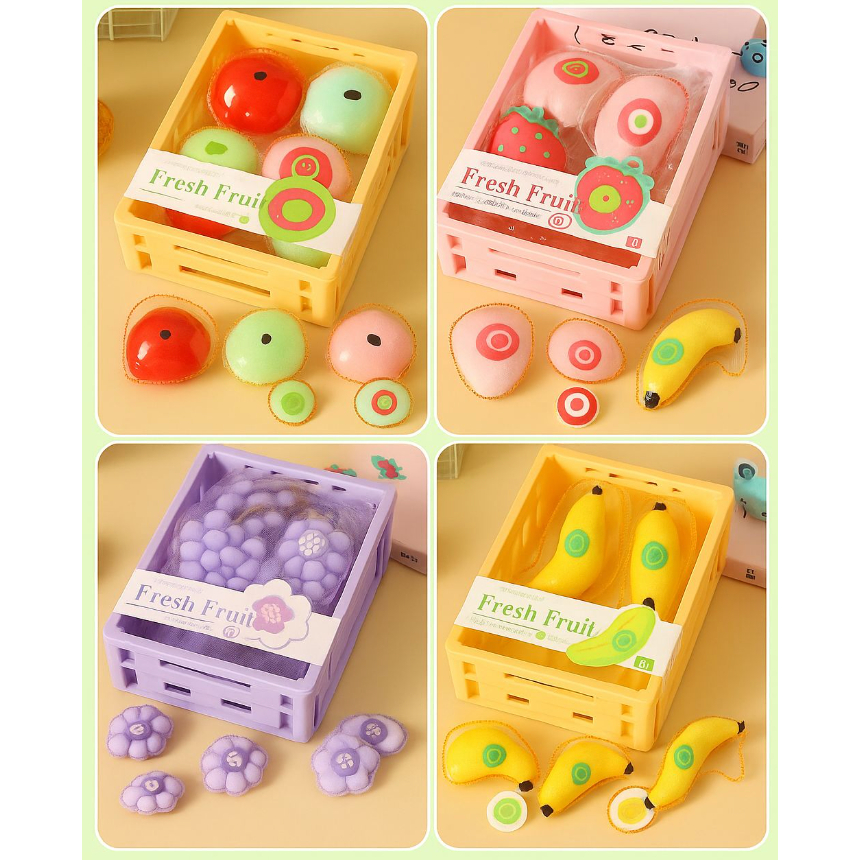 Squishy Brinquedo de Frutas Anti-Stress Divertido e Relaxante  Alívio de Estresse em Oferta na Shopee