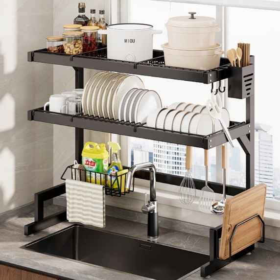 Escorredor de Louça Suspenso Cozinha Kitchen Rack Aço Inox