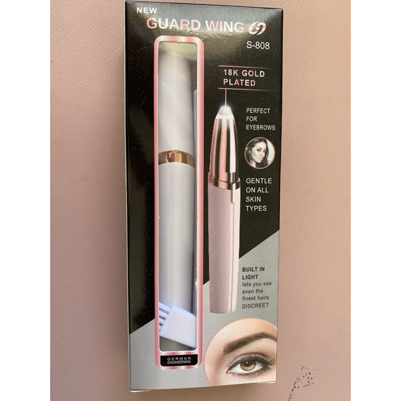 Depilador Elétrico caneta para depilação de sobrancelhas branco