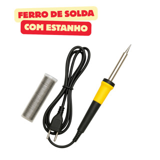 Ferro De Solda Com Estanho 60W Soldador 40W 30W 110v 220v Resistente