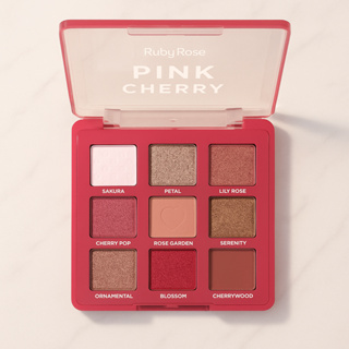 Paleta de Sombras Pink Cherry Linha Rosa Ruby Rose em Oferta na Shopee