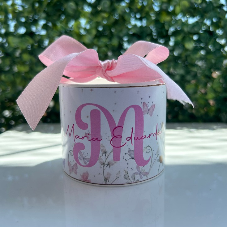 Min Tubolatas Personalizadas Lembrancinha, Maternidade, Aniversário, Jardim das Borboletas -5X6 - FAZEMOS TODOS OS TEMAS