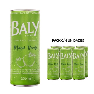 Energético Baly Energy Drink Maçã Verde 250ml em Oferta na Shopee