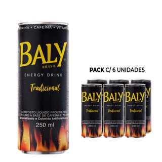 Pack Energético Baly Energy Drink Tradicional 250ml em Oferta na Shopee